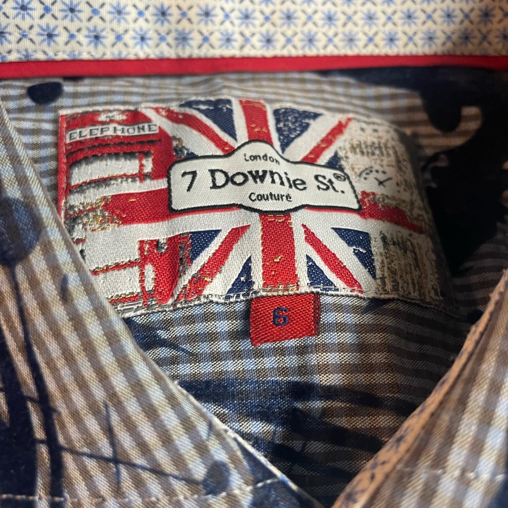 Men's Blue Checkered Shirt